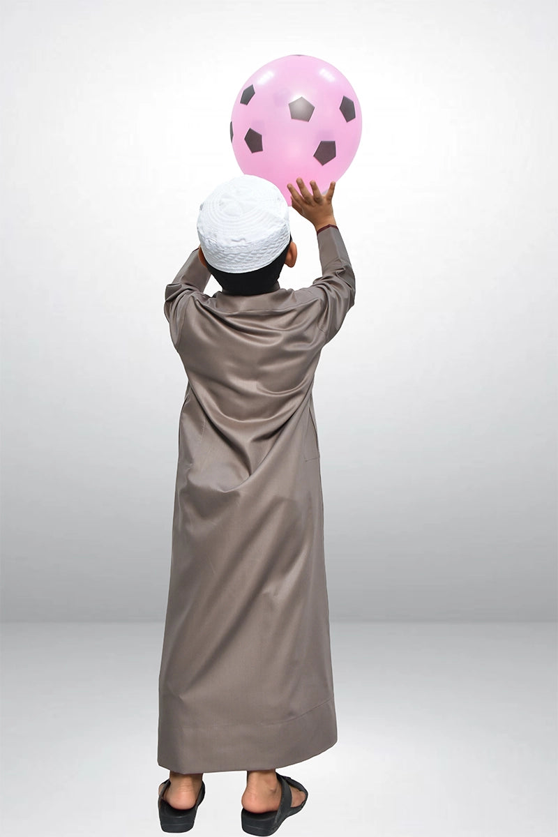 The Idris – Taupe & Maroon